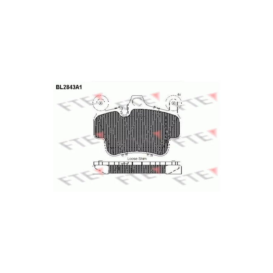 FTE 9011019 Brake Pad Set
