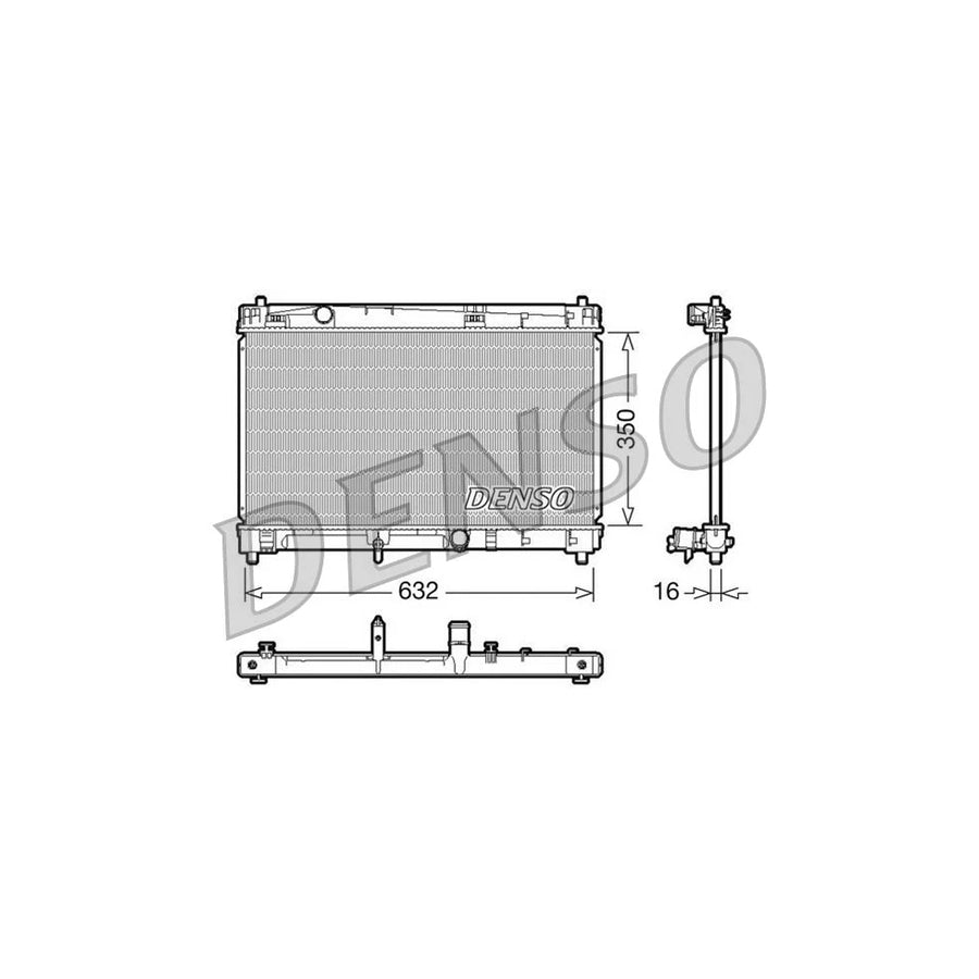 DENSO DRM50009 Engine Radiator for Toyota Yaris II Hatchback (Xp9)