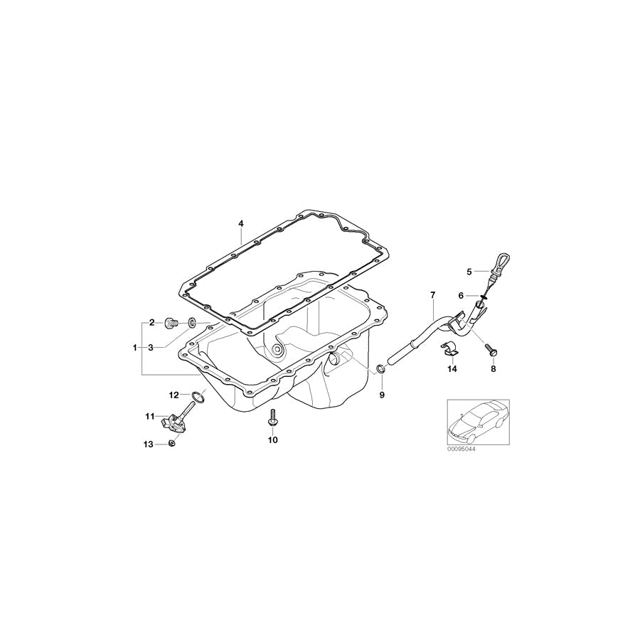 Genuine BMW 11437505011 E46 Guide Tube (Inc. 316ti, 316i & 318ti)