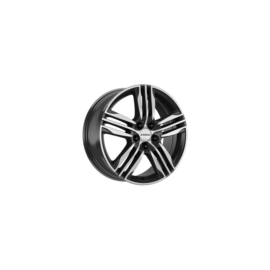 Ronal R57 7.5x18 ET45 57R8755.27X/022 Black Front Diamond Cut Wheel