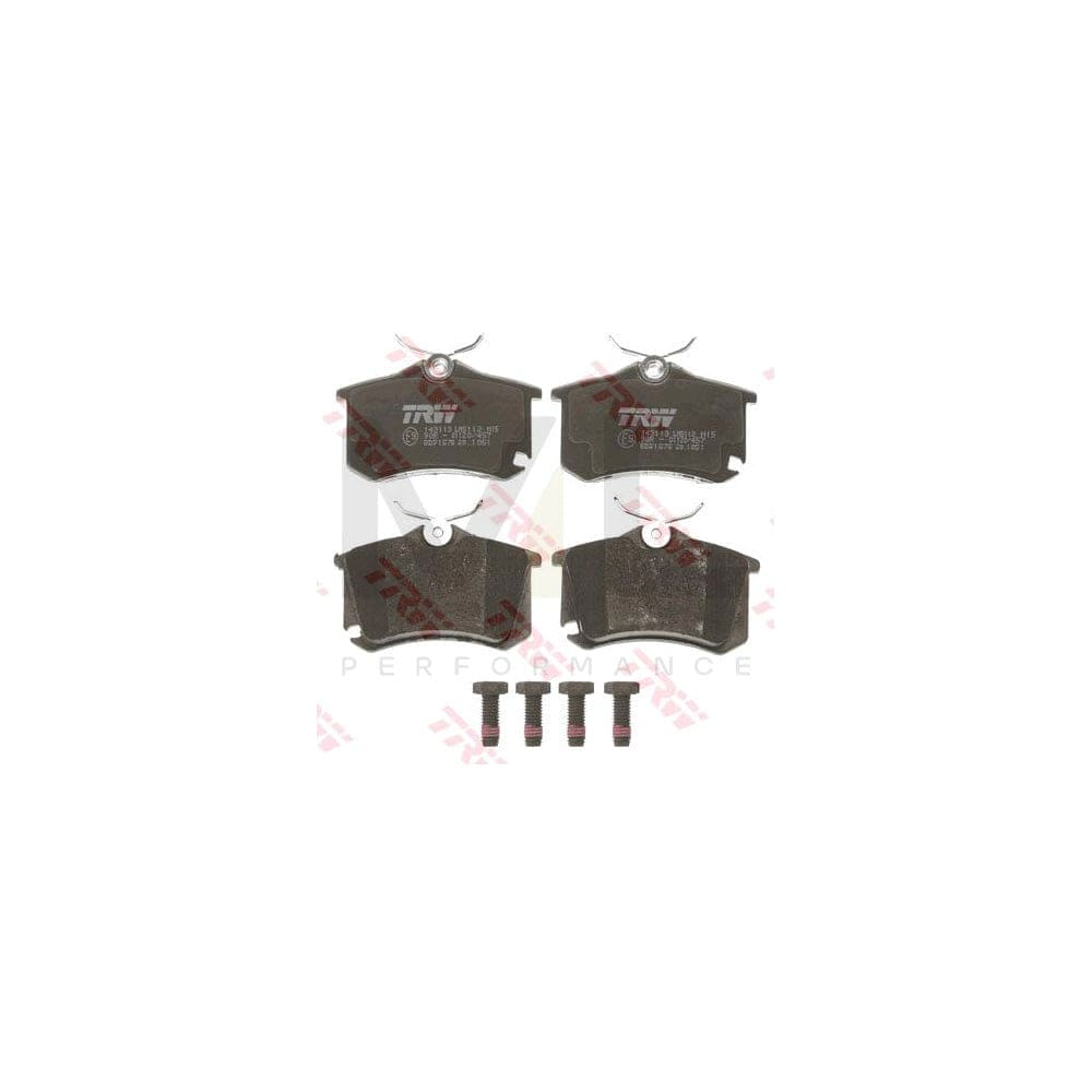 TRW Cotec Gdb1578 Brake Pad Set Not Prepared For Wear Indicator, With Brake Caliper Screws, With Accessories
