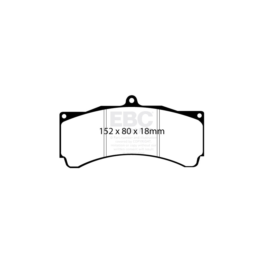 EBC DP9005 Subaru Impreza Orangestuff Front Brake Pads  - Brembo Caliper 2 | ML Performance UK Car Parts