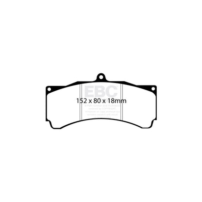 EBC DP9005 Subaru Impreza Orangestuff Front Brake Pads  - Brembo Caliper 2 | ML Performance UK Car Parts