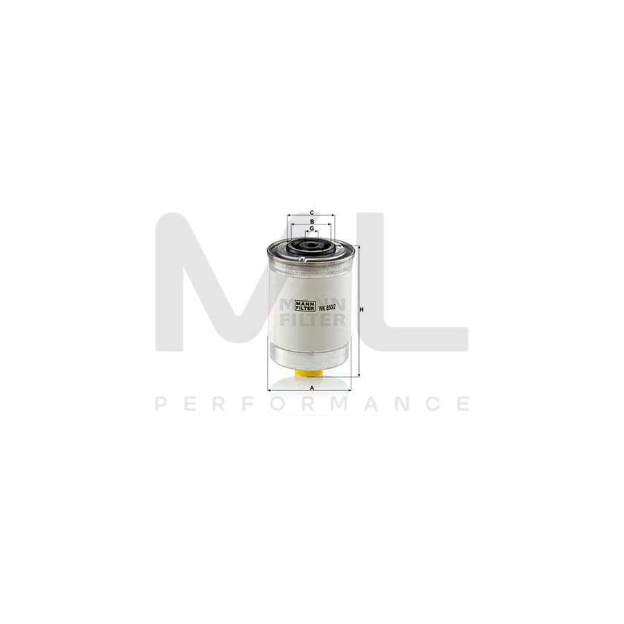 MANN-FILTER WK 850/2 Fuel filter Spin-on Filter