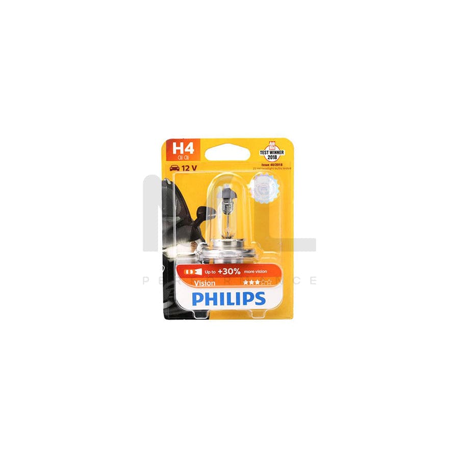 PHILIPS Vision 12342PRB1 Bulb, spotlight H4 12V 60/55W P43t-38 Halogen