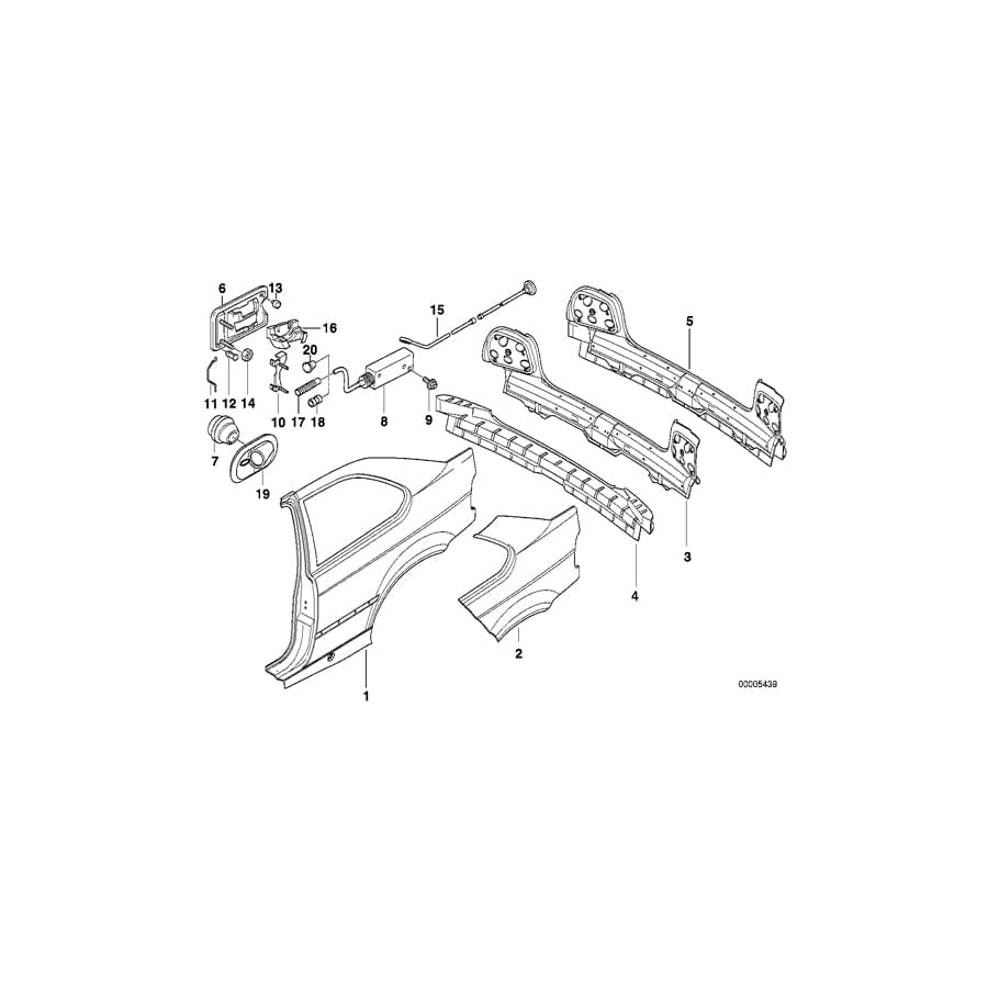 Genuine BMW 51258184146 E36 Self-Locking Hex Nut M6 (Inc. 316i 1.9, 318tds & 316g)