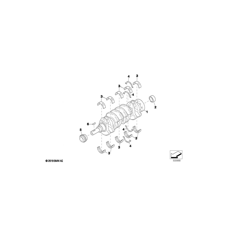 Genuine BMW 11211416576 Stop Disk 3,41+0,02 GELB (Inc. E36 320i STC '95)