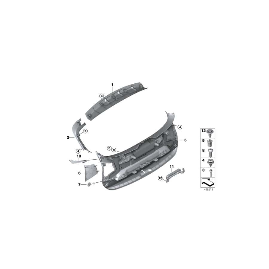 Genuine BMW 51497440410 F39 Lamp, Trunk Light, Right (Inc. X2 18i, X2 25iX & X2 M35iX)