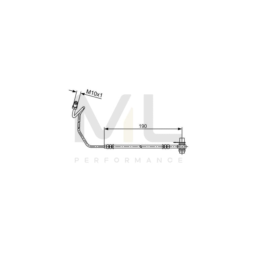 BOSCH 1 987 481 535 Brake Hose 188mm | ML Performance Car Parts
