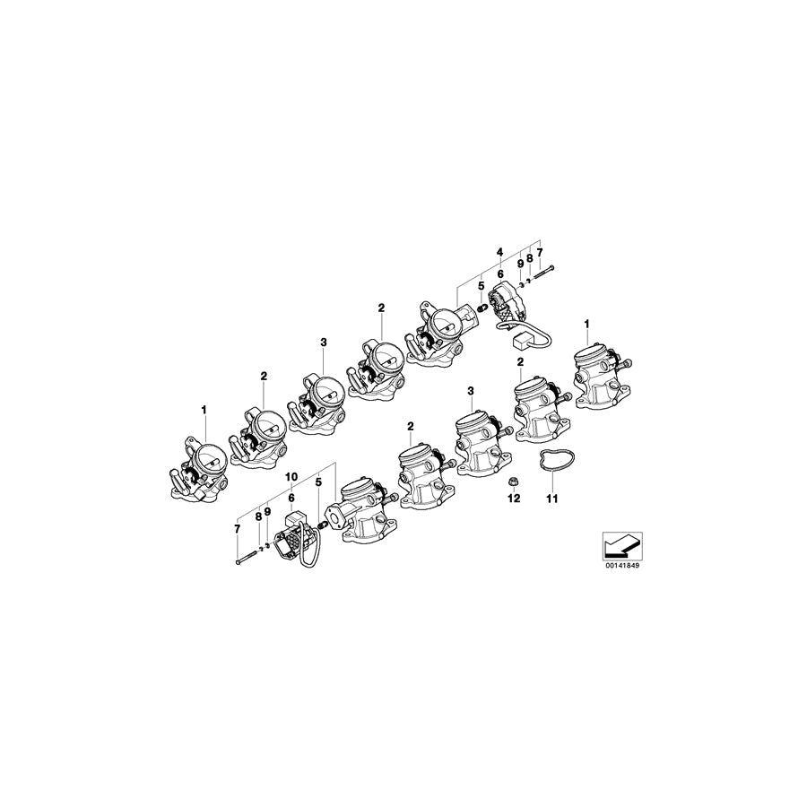 Genuine BMW 13547834023 E63 E61 E64 Profile-Gasket (Inc. M5 & M6)