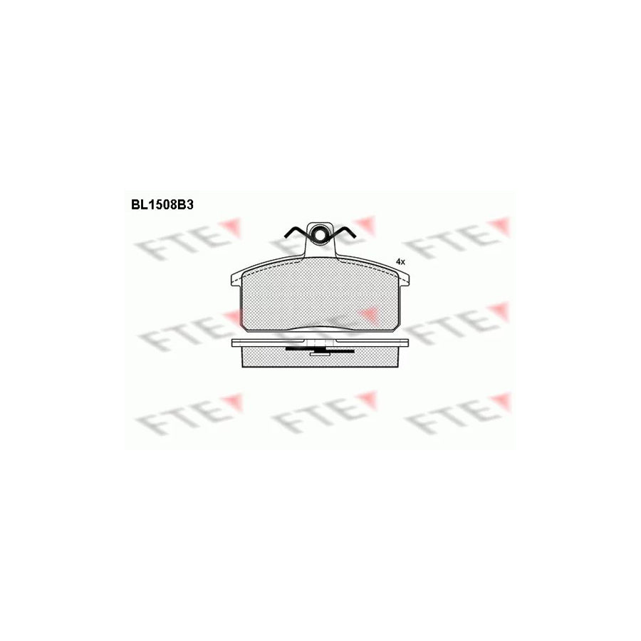 FTE Bl1508B3 Brake Pad Set for Suzuki Samurai Off-Road (Sj)