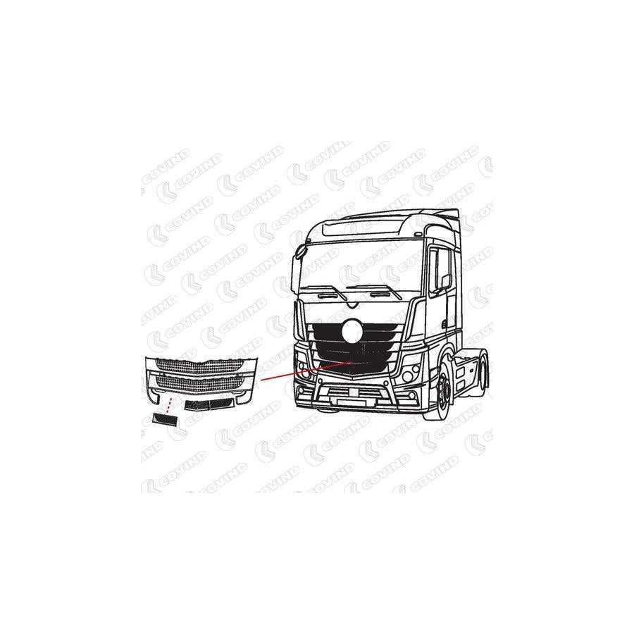 Covind 960/123 Radiator Grille