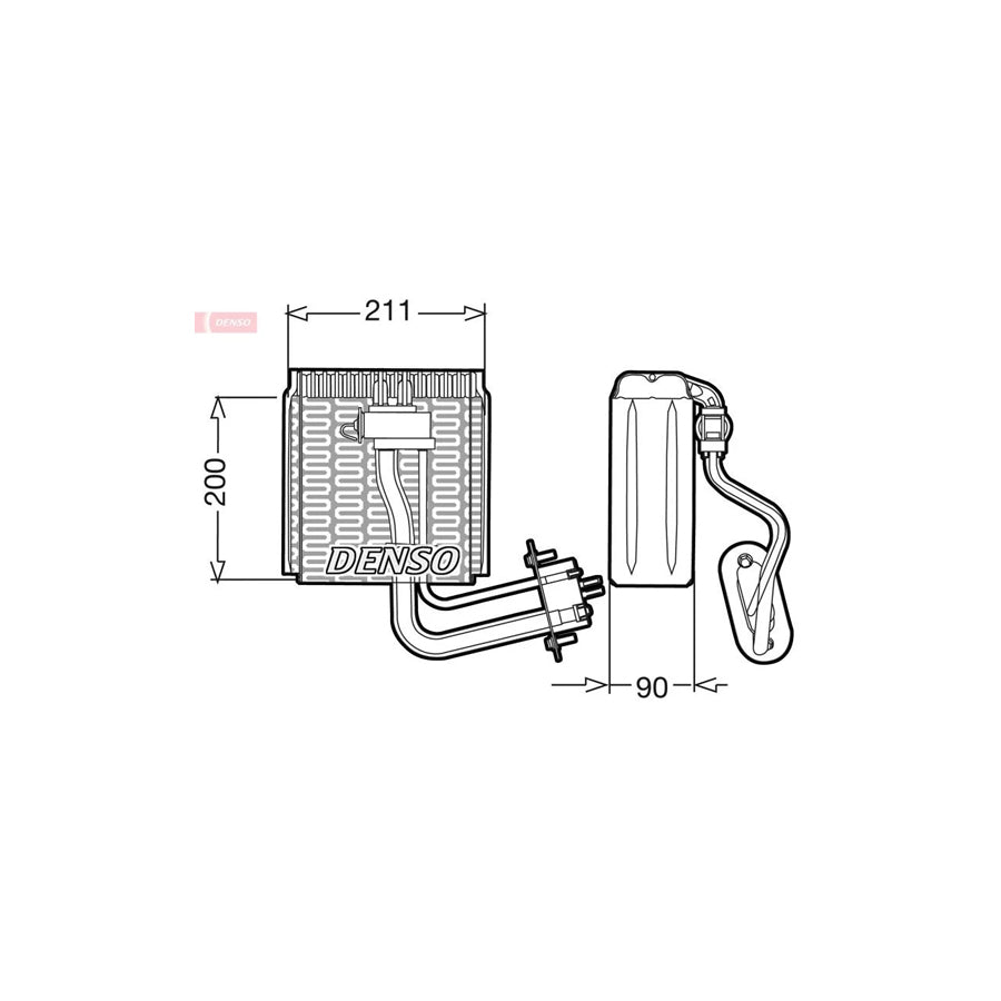 DENSO DEV12002 Air Conditioning Evaporator for Iveco Daily