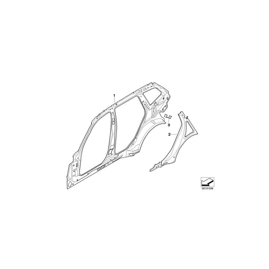 Genuine BMW 41213404479 E83 Holder,Activat.Carbon Contain.,Exterior (Inc. X3)