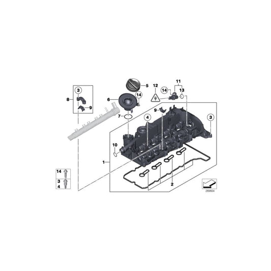 Genuine BMW 11127810586 F11 F07 F10 Oil Filler Neck (Inc. 525dX, 518d & 525d)