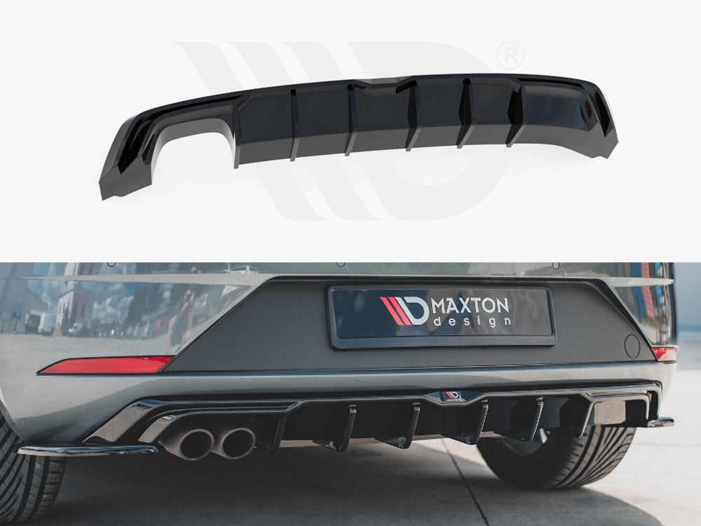 Maxton Design SE-LE-3F-FR-RS1T Rear Valance Seat Leon MK3 Fr Facelift (2017-2019) | ML Performance UK Car Parts