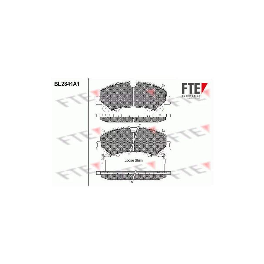 FTE 9011018 Brake Pad Set