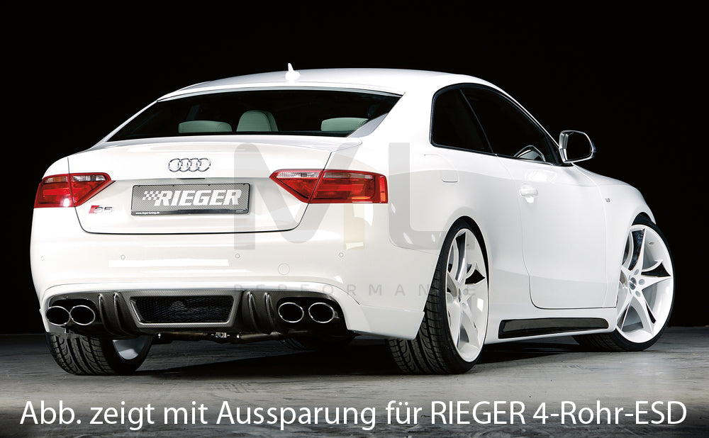 Rieger 00099889 Audi B8 B81 A5 Rear Diffuser 2 | ML Performance UK Car Parts