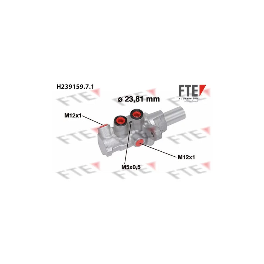 FTE 9220302 Brake Master Cylinder for Nissan Qashqai / Qashqai 2 I (J10, Nj10)