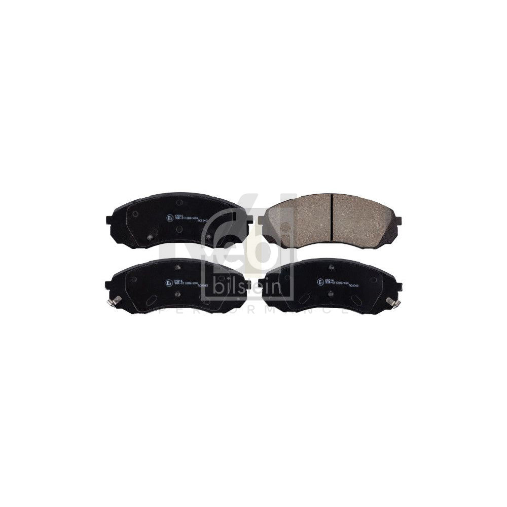Febi Bilstein 170293 Brake Pad Set Front Axle, With Acoustic Wear Warning | ML Performance Car Parts