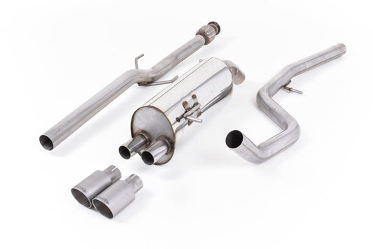 MillTek SSXPE111 Peugeot 208 Non-Resonated Cat-Back Exhaust with Titanium Tips