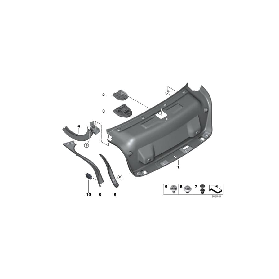 Genuine BMW 51497430620 G20 Trim, Drip Rail, Right (Inc. 330dX, 318d & 320i)