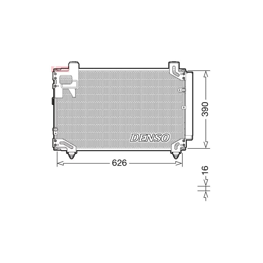 DENSO DCN50044 Air Conditioning Condenser for Toyota Avensis