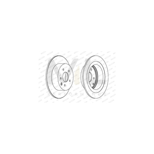 Ferodo Premier DDF1590C Brake Disc Solid, Coated, Without Bolts/Screws  - Pair
