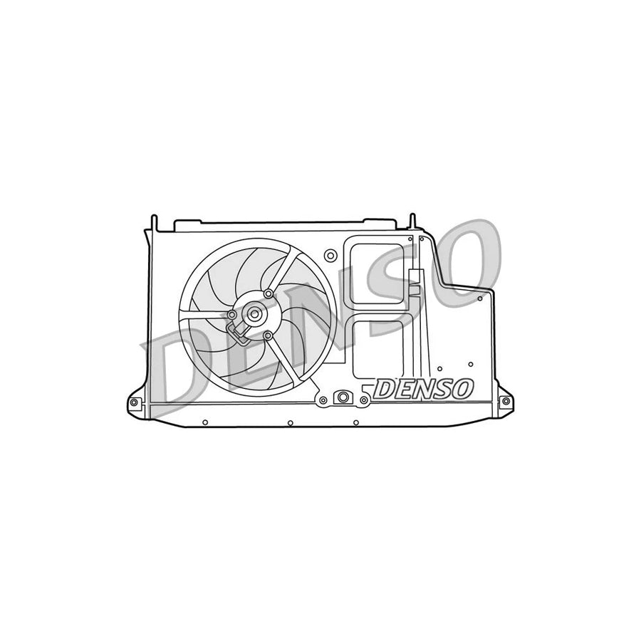 DENSO DER21012 Fan, Radiator for Peugeot 206