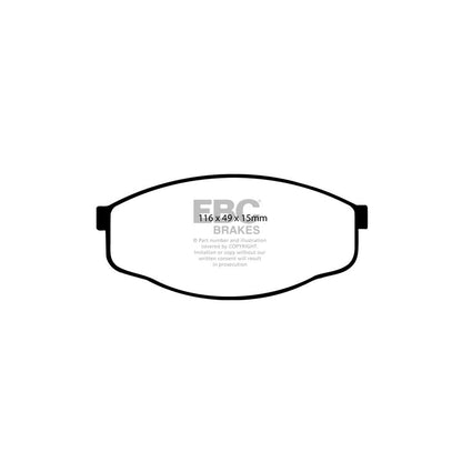 EBC DP419 Toyota Ultimax Front Brake Pads (Inc. Cressida & Soarer) 2 | ML Performance UK Car Parts