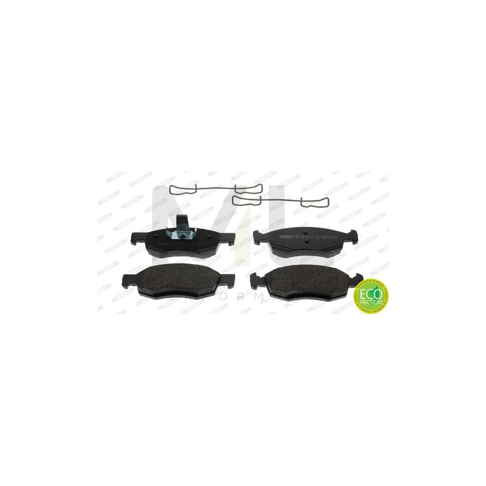 Ferodo Premier Eco Friction FDB4035 Brake Pad Set Not Prepared for Wear Indicator, With Piston Clip, With Accessories