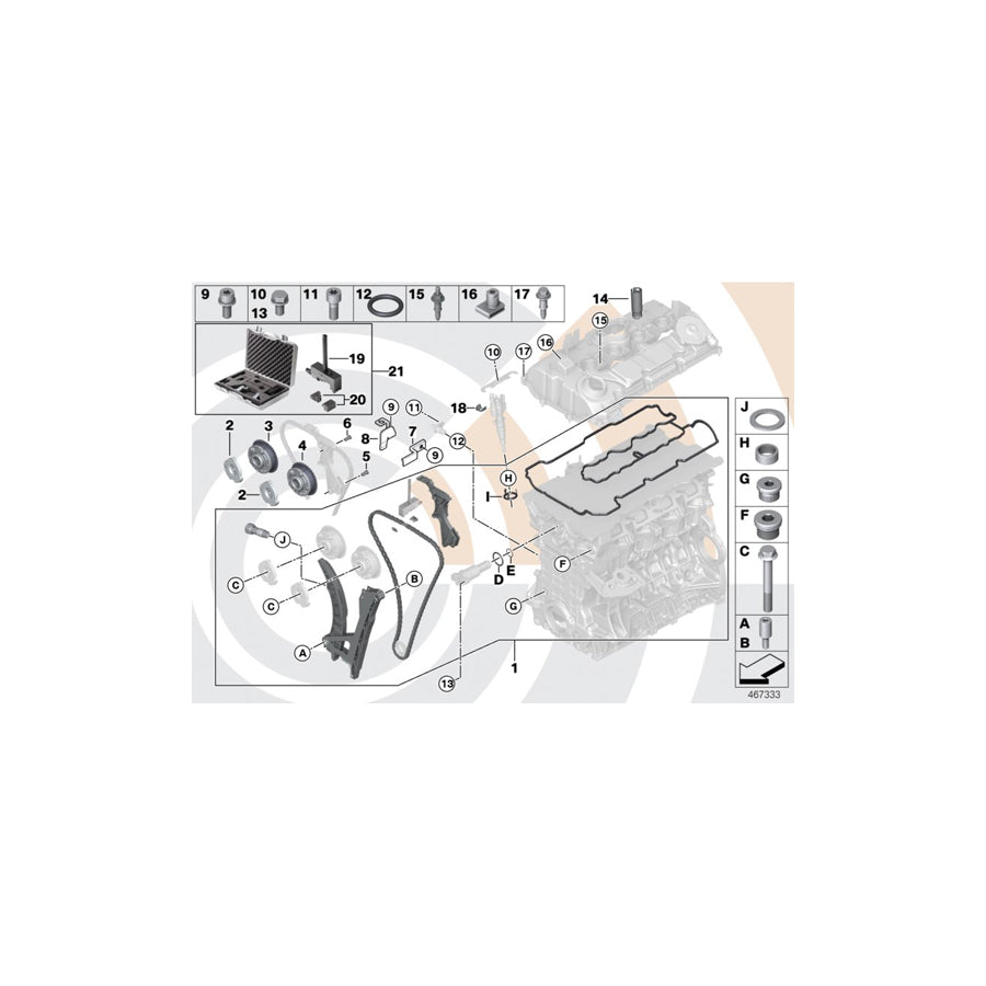 Genuine BMW 13537528539 I01 E87 E89 Clamp (Inc. M3, i3 120Ah Rex & 525xi)