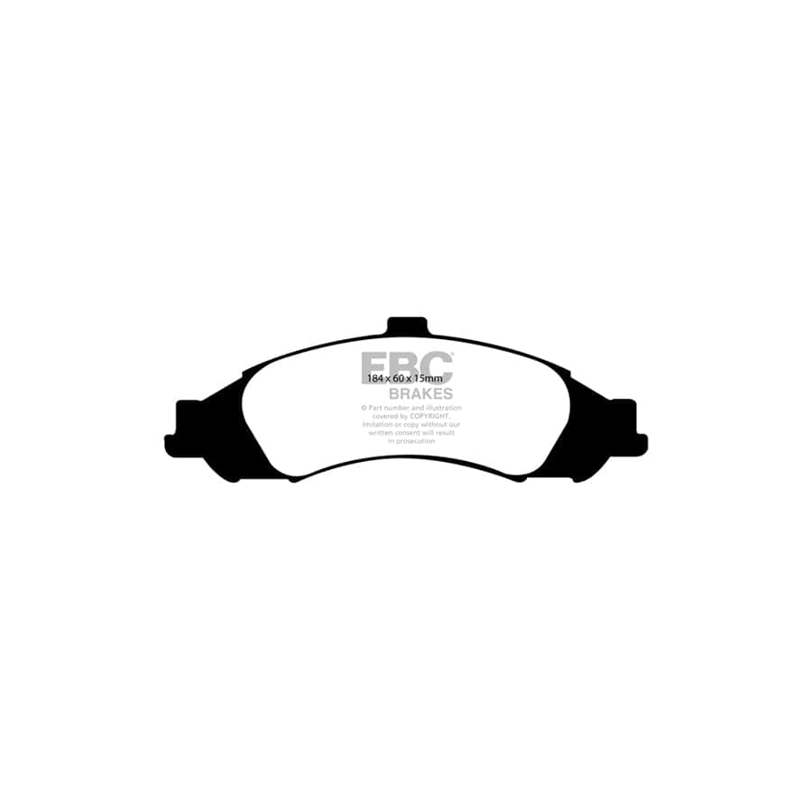 EBC PD02KF411 Pontiac GTO Redstuff Front Brake Pad & Plain Disc Kit 2 | ML Performance UK Car Parts