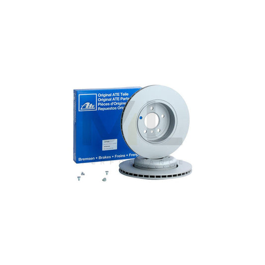 ATE 24.0124-0201.2 Brake Disc Two-piece brake disc, Vented, Coated, High-carbon, with bolts/screws  - 1 piece