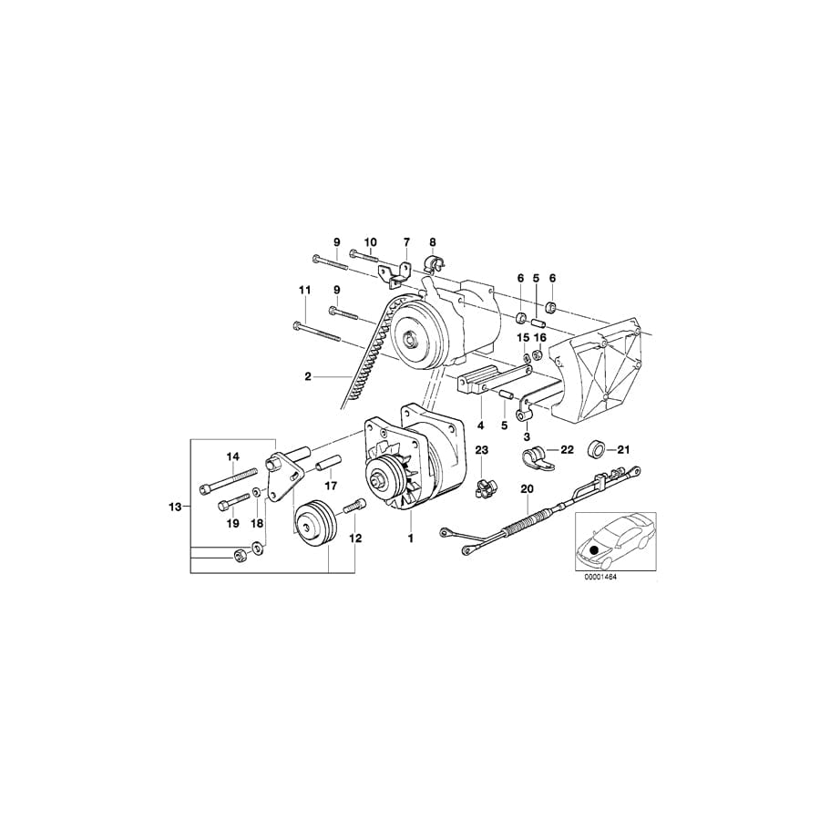 Genuine BMW 12521733055 E32 E31 Holder (Inc. 750i, 850CSi & 750iLS)