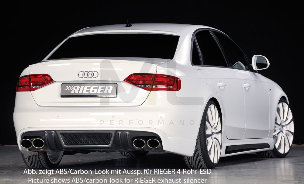 Rieger 00055514 Audi B8 B81 A4 Rear Diffuser 2 | ML Performance UK Car Parts