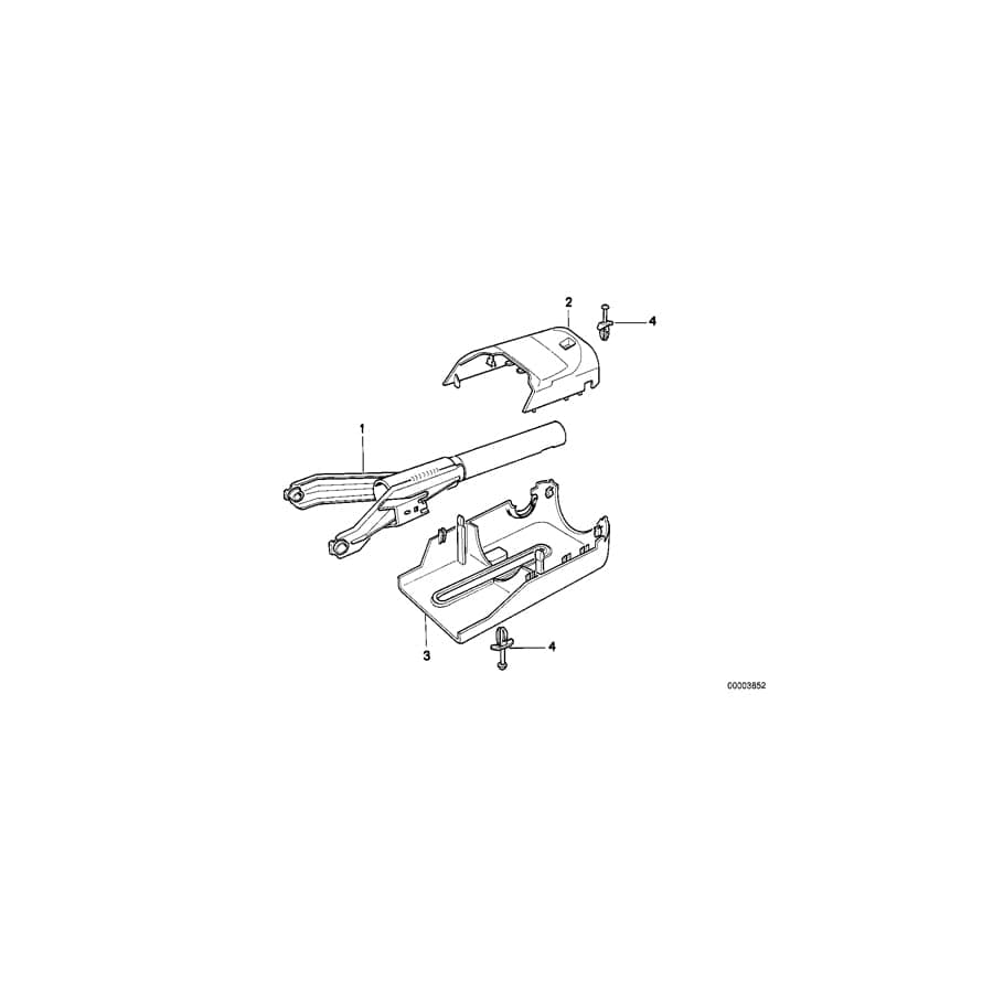 Genuine BMW 32311092720 E31 Steering Column Tube (Inc. 850CSi, 850Ci & 840Ci)
