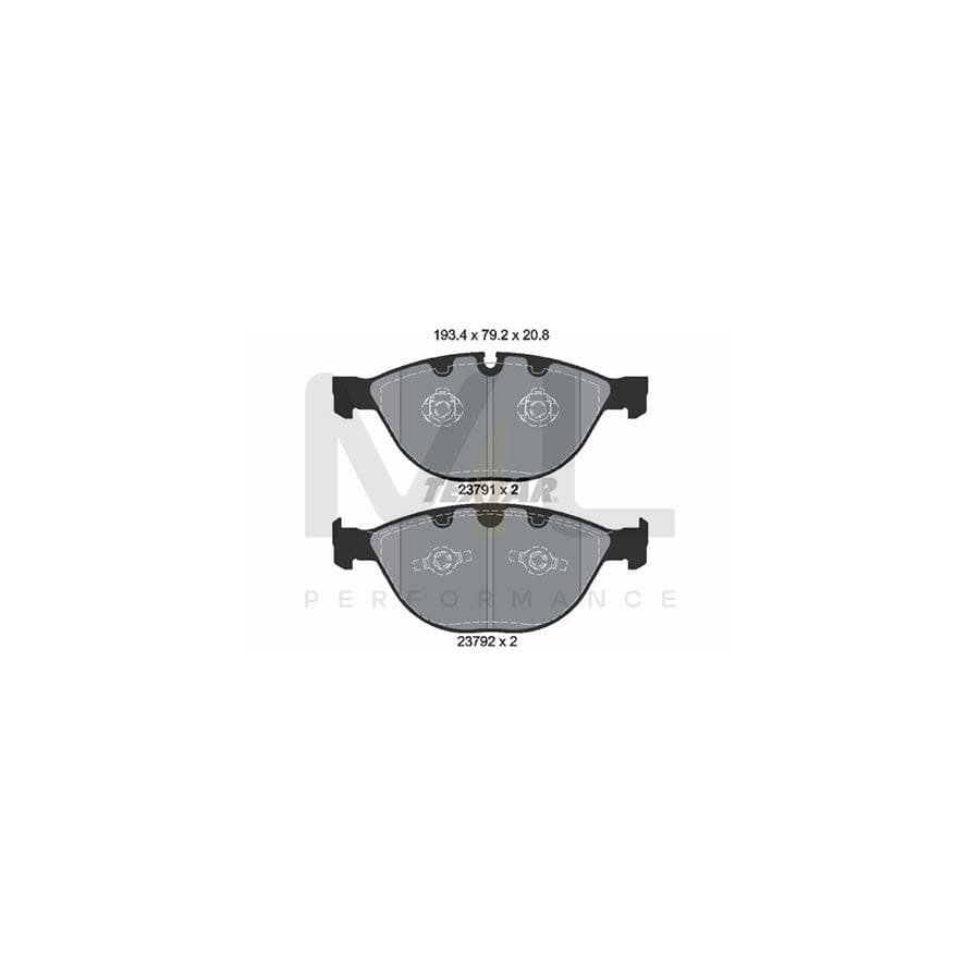 TEXTAR 2379181 Brake pad set epad, prepared for wear indicator