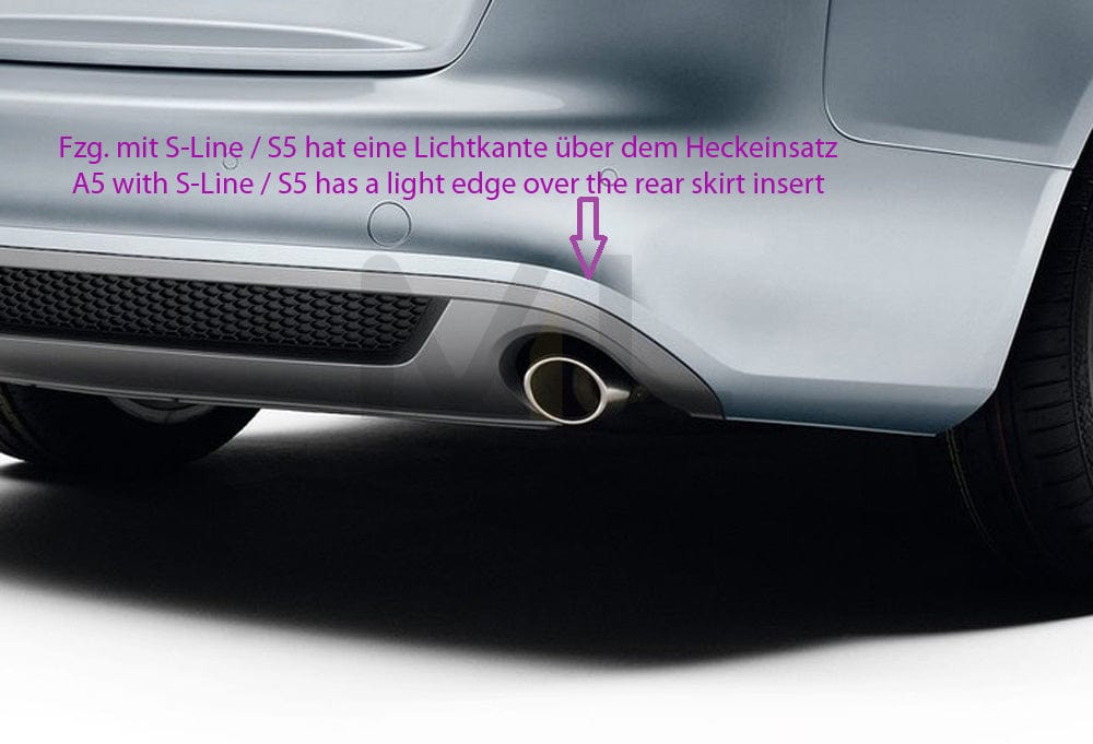 Rieger 00055410 Audi B8 B81 A5 Rear Diffuser 6 | ML Performance UK Car Parts