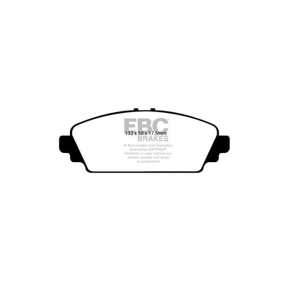 EBC DP21544 Honda Greenstuff Front Brake Pads - Akebono Caliper (Inc. Accord & Civic 7th Gen) 2 | ML Performance UK Car Parts