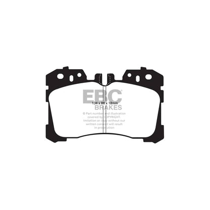 EBC PD01KF831 Lexus Greenstuff Front Brake Pad & Plain Disc Kit  - Advics Caliper 2 | ML Performance UK Car Parts