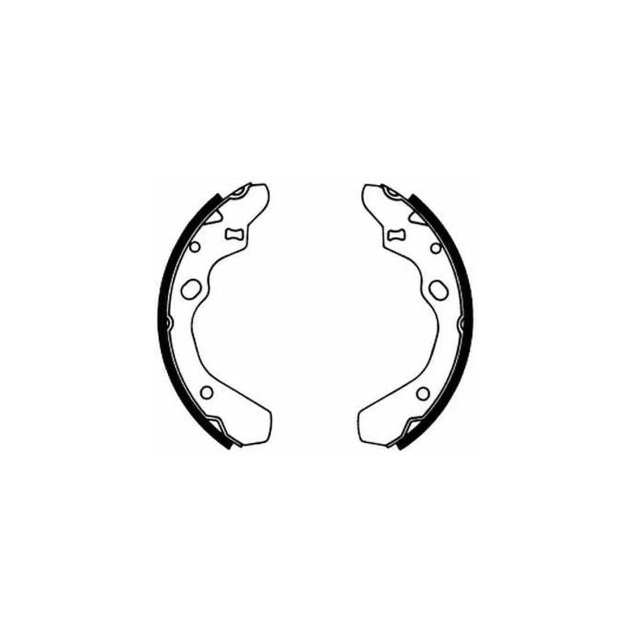 ABE C03014ABE Brake Shoe Set for Mazda 323