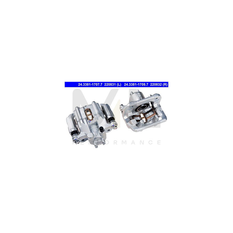 ATE 24.3381-1707.7 Brake Caliper with holder
