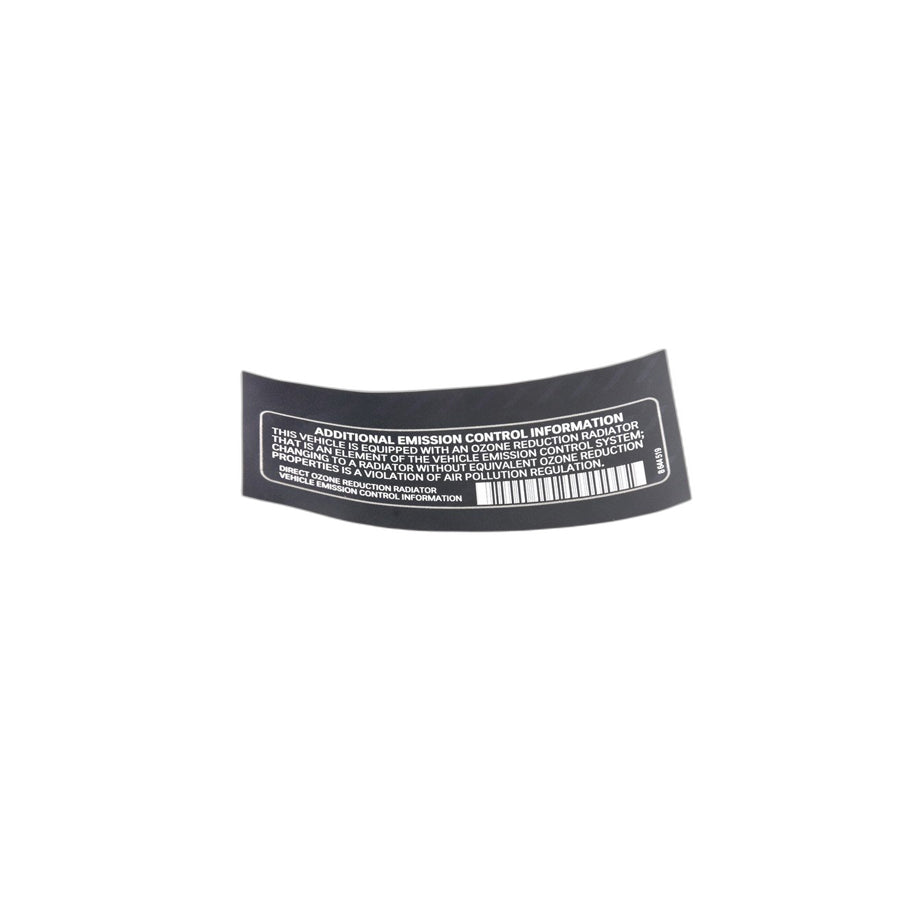 Genuine BMW 71228644519 F56 F55 F22 Label "Emission Control" (Inc. 228iX, X1 28i & Cooper)