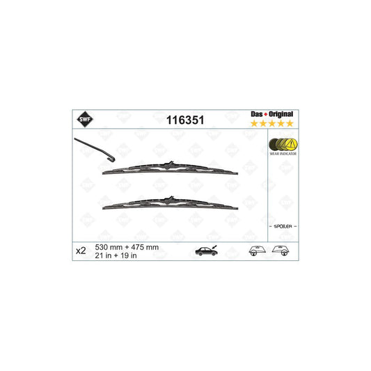 Swf Original Spoiler 116351 Wiper Blade