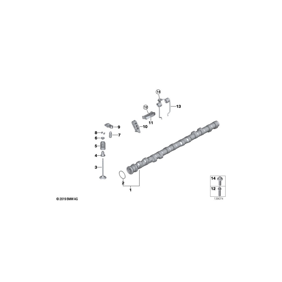 Genuine BMW 11377628308 F11 F30 F16 Intermediate Lever "5" (Inc. Z4 30i, X1 25iX & 435iX)