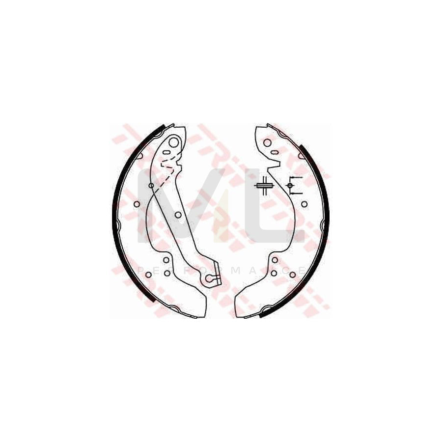 TRW GS6167 Brake Shoe Set for FORD Granada Estate (GNU)