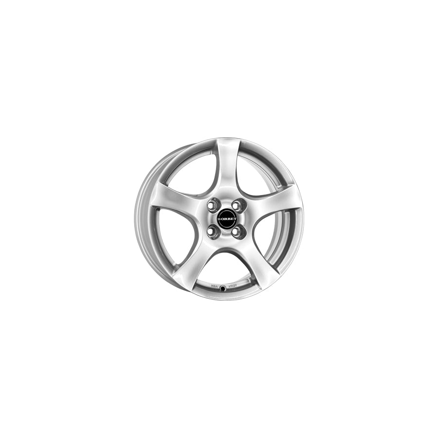 Borbet F 6.5x16 ET38 F 65638100464,0BS/T Brilliant Silver Wheel
