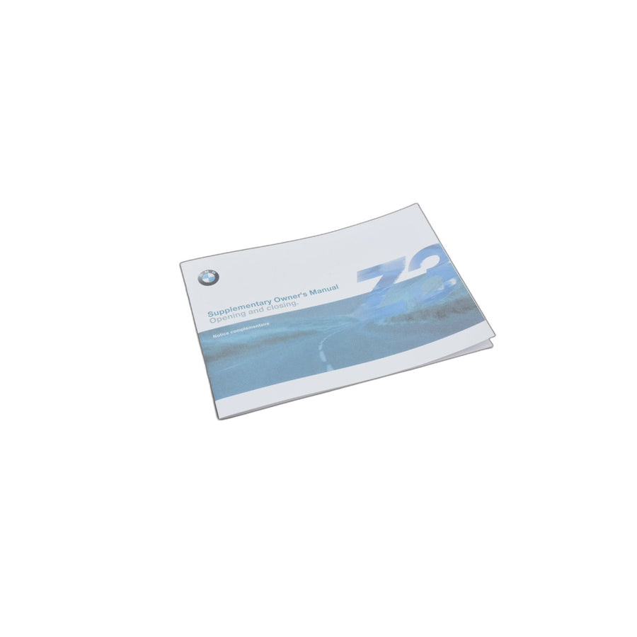 Genuine BMW 01410155978 E36 Suppl. Owner's Handbook Multilingual E36/7, MJ 2001 (Inc. Z3 1.9)