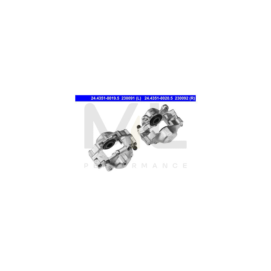 ATE 24.4351-8020.5 Brake Caliper suitable for MERCEDES-BENZ C-Class Saloon (W202)